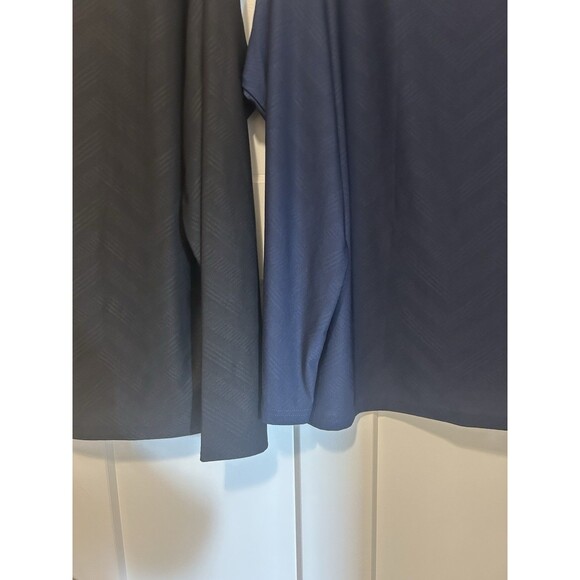 Lot Of 2 New Men’s Gerry 1/4 Zip Athletic Thin Pullovers Size XXL 2X Blue Black - Picture 5 of 5